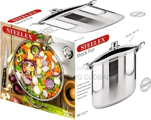 Stainless Steel Induction Stock Pot With Lid--Deep Casserole Cooker