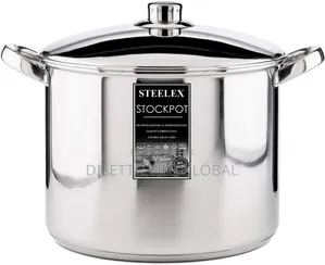Stainless Steel Induction Stock Pot With Lid--Deep Casserole Cooker