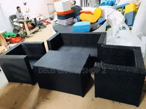 4 Seaters Rattan Sofa and Table for Restaurant/Outdoor