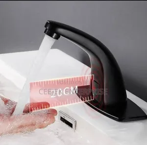 Black Sensor Basin Tap