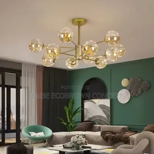 Nordic Glass Led Chandelier Fitting Light for Modern Homes