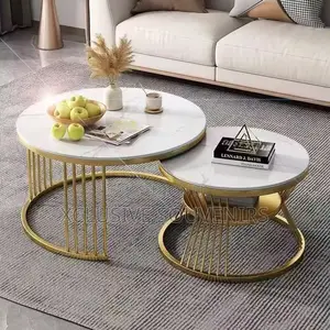 Luxury Nordic Modern Marble Nesting Center Table