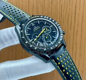 Omega Speedmaster Mixed Black Chronograph Wristwatch