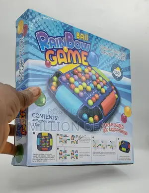 Rainbow Ball Strategy Game for Kids – Puzzle Board Ages 3+