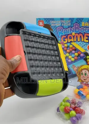 Rainbow Ball Strategy Game for Kids – Puzzle Board Ages 3+