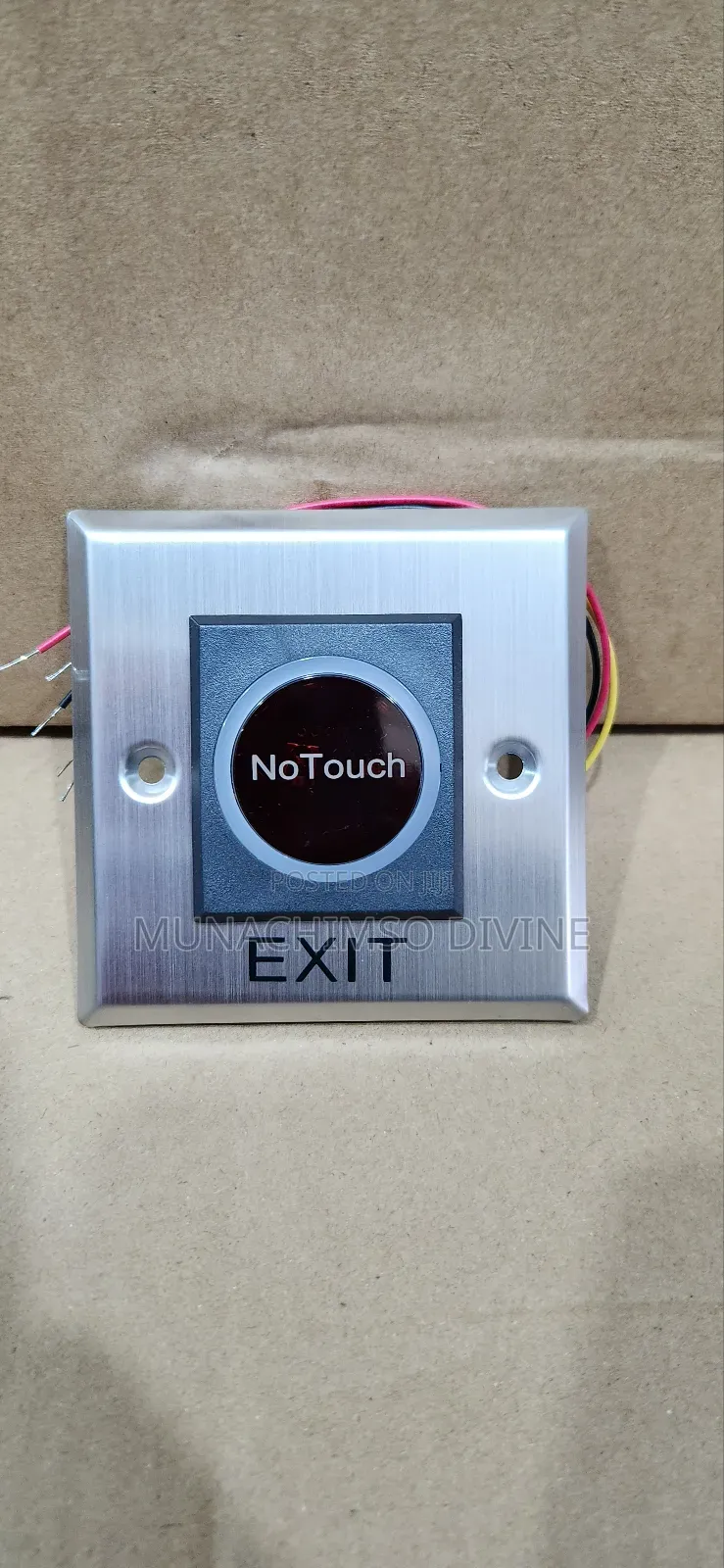 Infrared Metal No Touch Exit Button