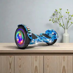 Premium 10-Inch Smart Hoverboard – Camo Blue Classic White Editions