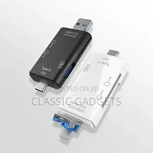 6 in 1 Otg Card Reader for Type-C/Android Phone or Pc