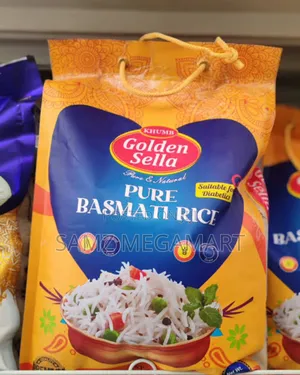 Khumb Golden Sella Pure Basmati Rice 5kg – Extra-long, Non-sticky Rice