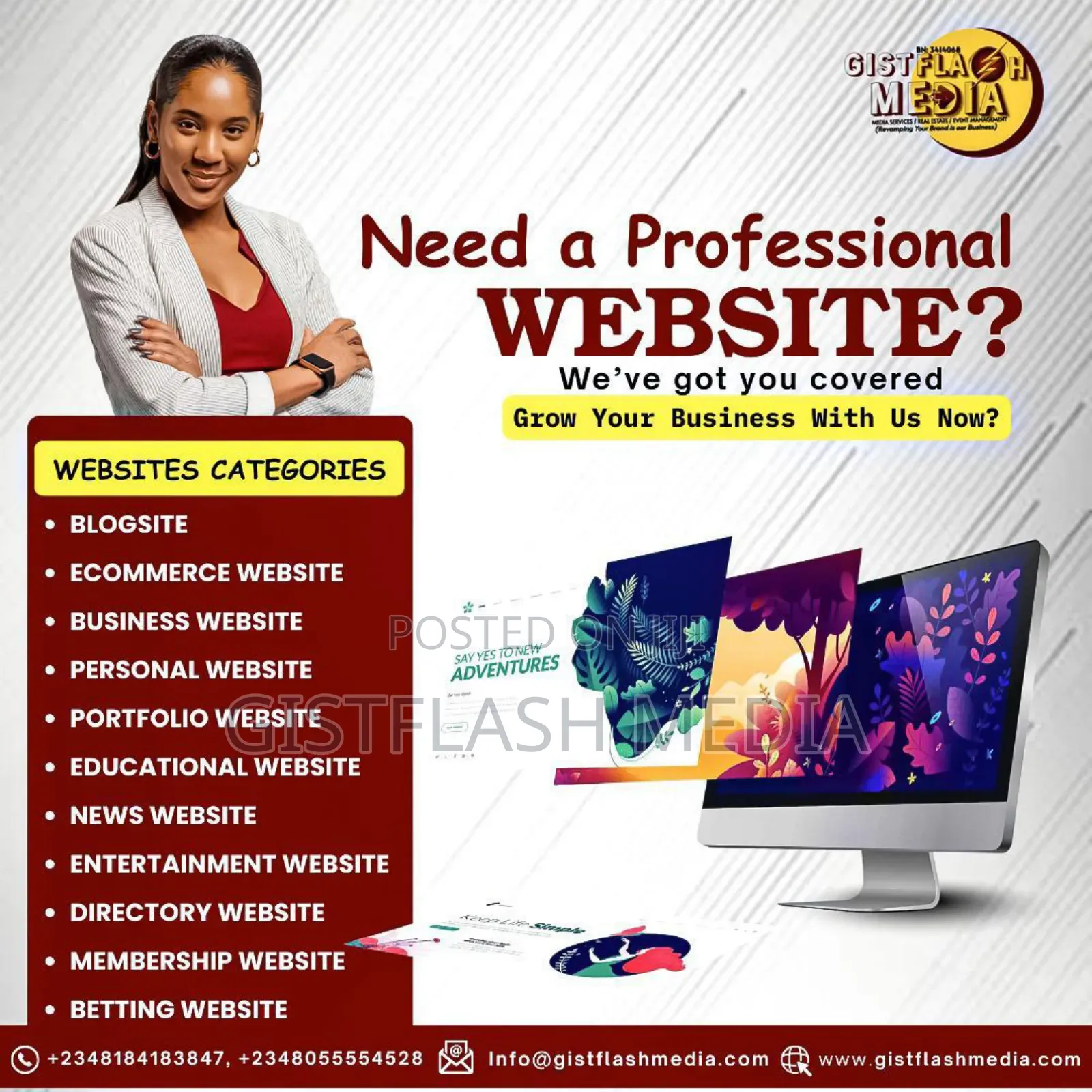 Website Design/Development/MGT