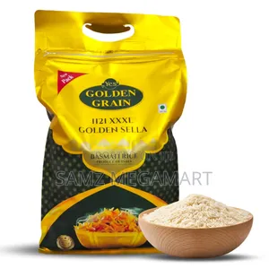 Golden Grain Golden Sella Basmati Rice 5kg – Extra-long, Fluffy Rice