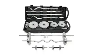 55kg Chrome Dumbbell Set