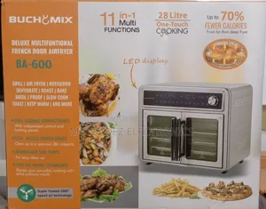 Buchymix 28l (11in1) Double Compartment French Door Air Fryer Oven