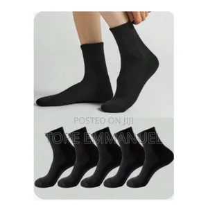 12 Pairs of Mens Black Long Sock