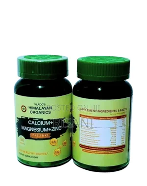 Magnesium, Calcium, Zinc and D3+ Supplement 120 Tablets