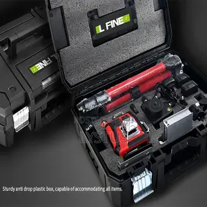Lfine 4d 16-line Green Laser Level Kit With Tripod And Accessories