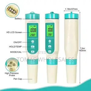 7-In1 Water Quality Tester: Ph, Tds, Ec, Sal, Gravity, Orp, Temp Meter
