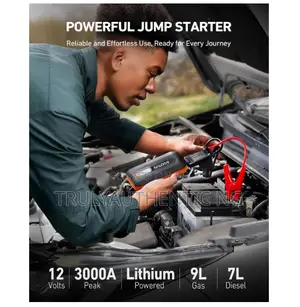 Premium Car Battery Jump Starter - Flash Light - Power Bank -3000a