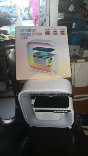Xm-G3 Led Wireless Charging Speaker – RGB Light Alarm Clock