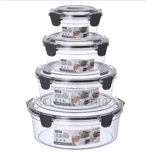 4 In 1 Covered Food Storage Containers- Acrylic