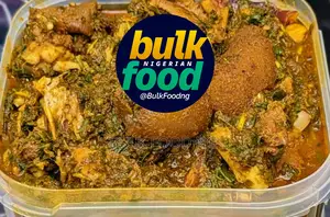 Order Bulk Afang Soup in Litre Bowls From Naija Bulk Food Across Lagos