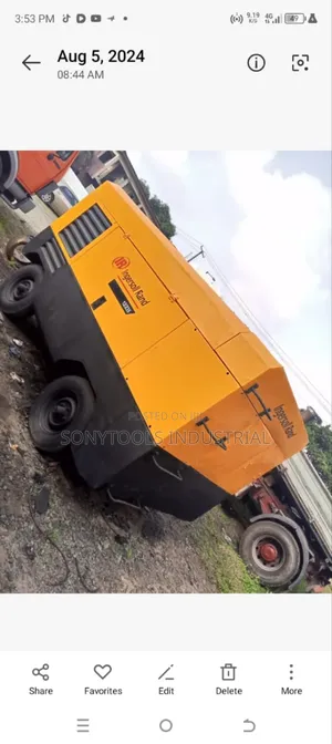 1200 Cfm Ingersollrand Mobile Compressor