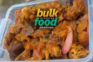 Order Bulk Asun Goat Meat in Litre Bowls From Naija Bulk Food in Lagos