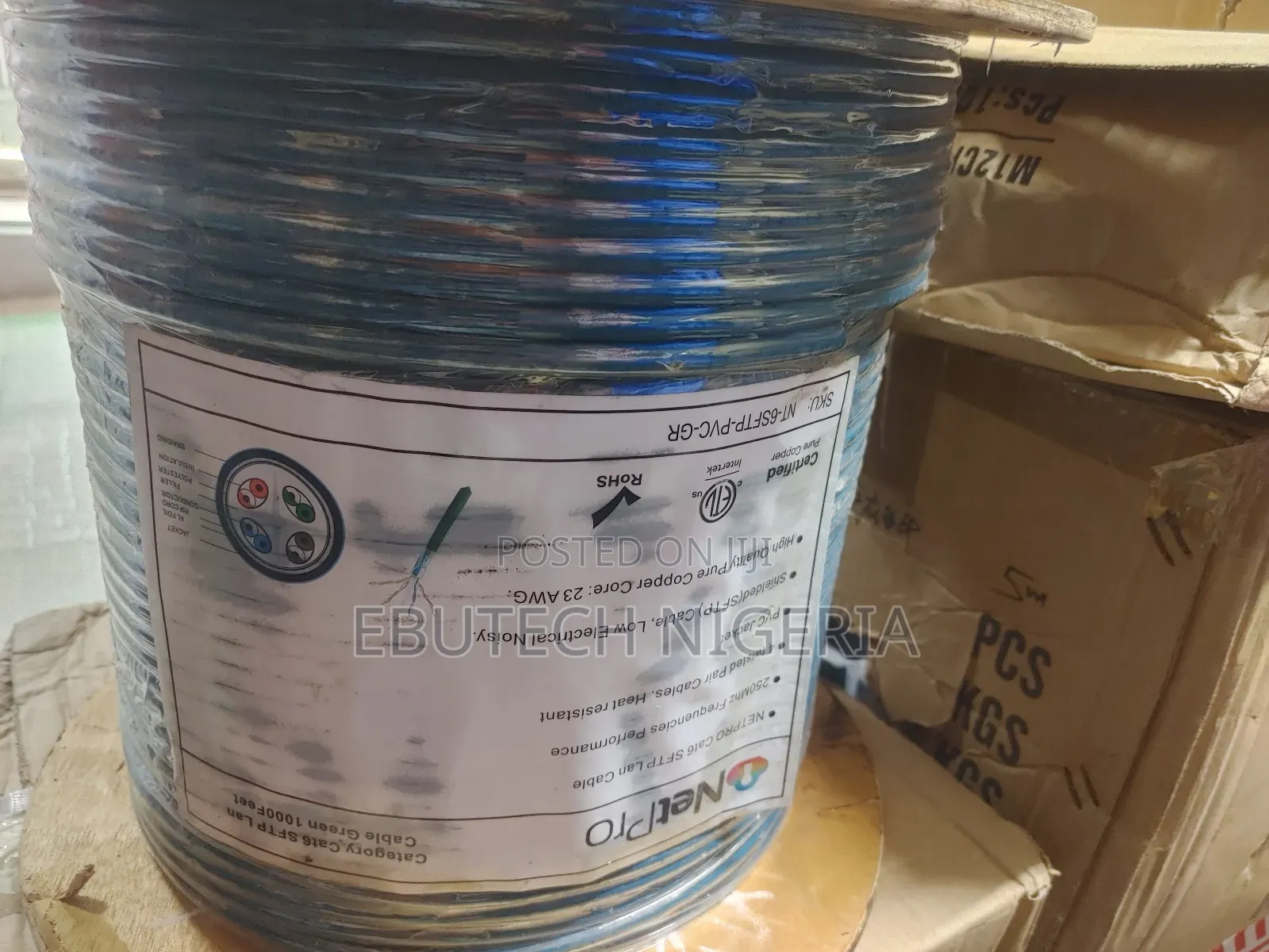 Cat 6 SFTP Cable 100% Copper