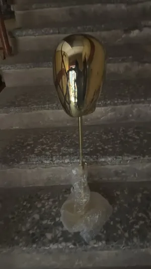 Gold Face Head Mannequin