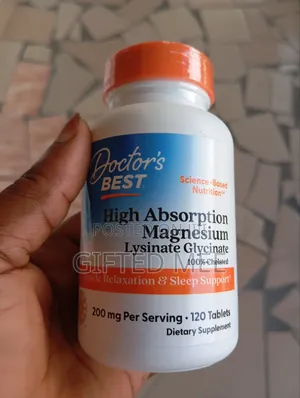 Doctor's Best High Absorption Magnesium Lysinate Glycinate, 120 Tabs