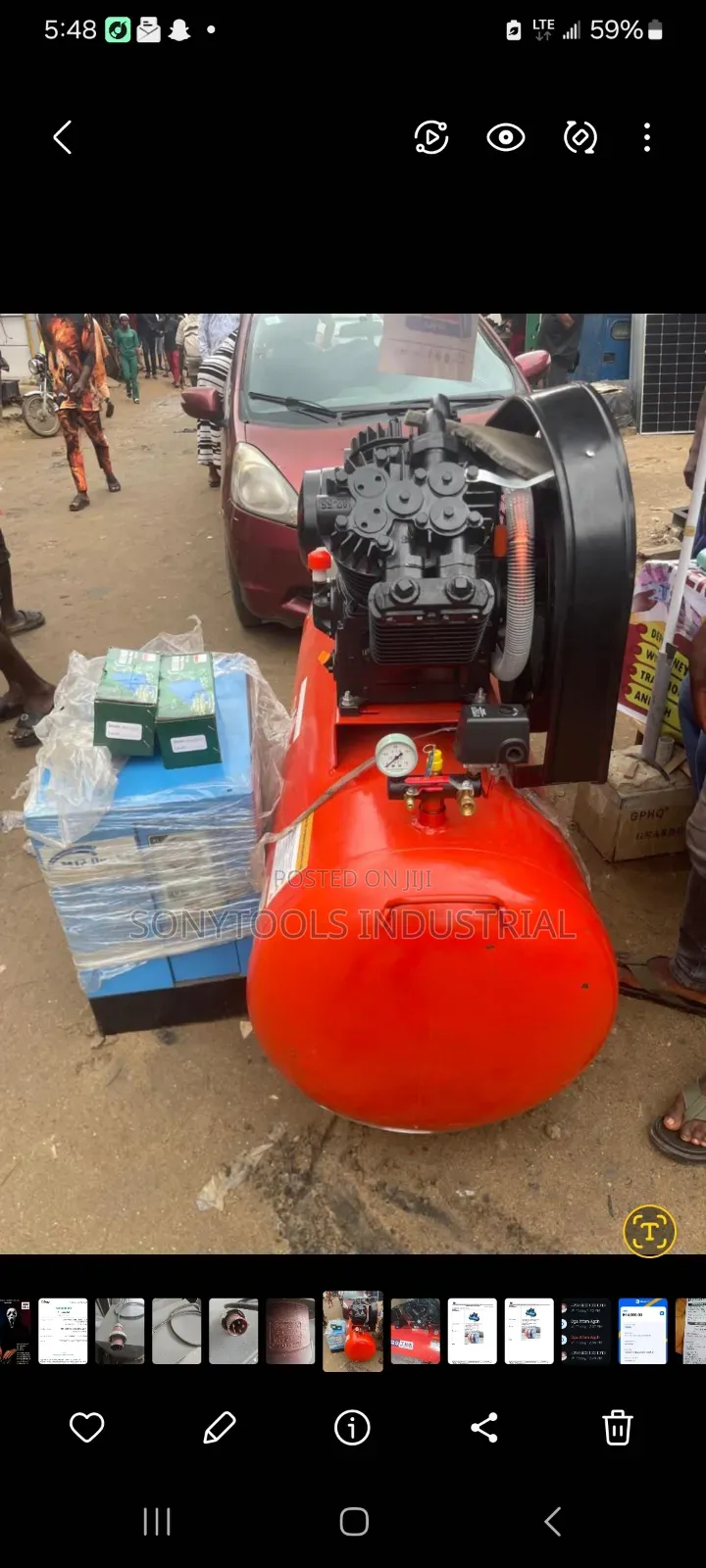 500 Liters Air Compressor 10hp