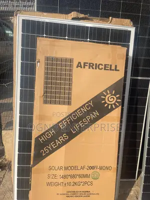 New 200w Mono Panel Afrircell