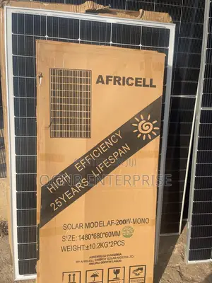 New 200w Mono Panel Afrircell