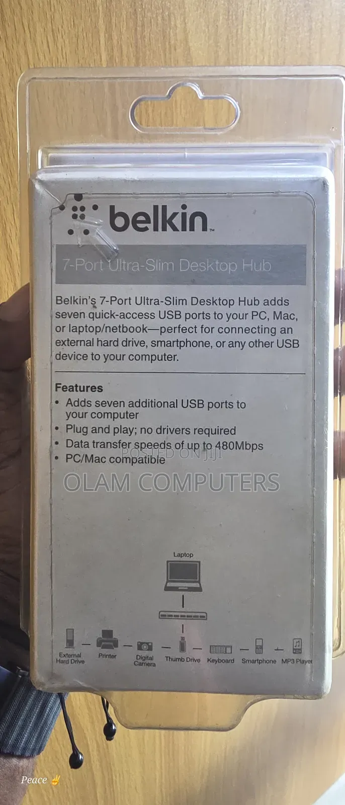 Belkin 7-port Ultra Slim Desktop Hub