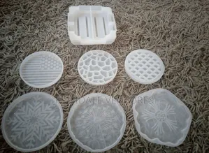 7pcs Coaster Resin Mould