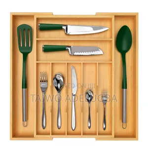 Expanded Wooden Cutlery Organizer