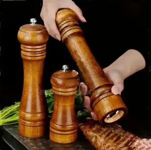 Salt And Pepper Grinder Set, Wood Pepper Mills,Shakers