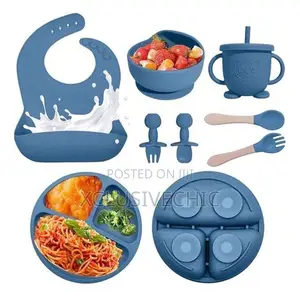 Silicone Baby Feeding Set Microwave Oven