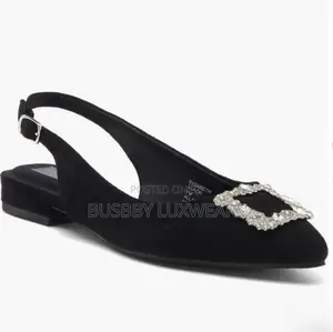 Rachel Roy Elizabeth Crystal Buckle Slingback Shoes(U.S)