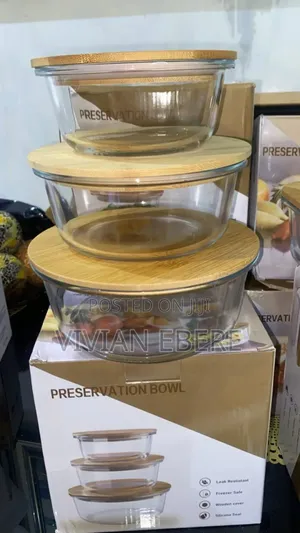 3pcs Glass Preservation Bowl