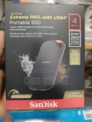 Sandisk Extreme Pro With USB 4 Portable SSD 4tb 3800mbs