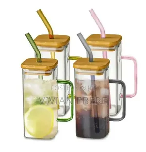 400ml Square Glass Mug