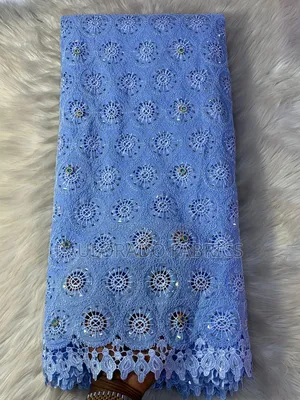 Swiss Organza Lace With Swarovski Stone