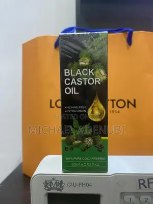 100% Pure Cold Pressed Black Castor Oil - Imported From Usa