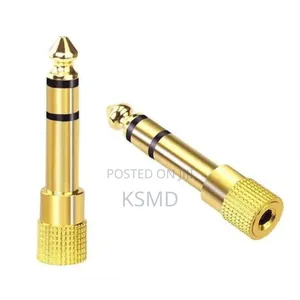 10 PCS 6.5mm Male to 3.5mm Female Jack Stereo Headphone Audio Adapter