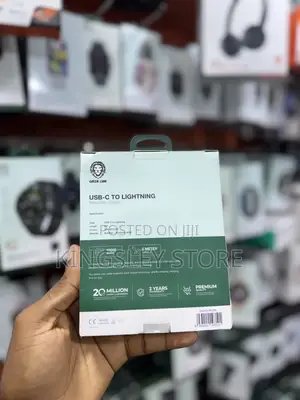 Green Lion Braided Cable,10000 Bends Wire 5m Length, 20w Fast Charging