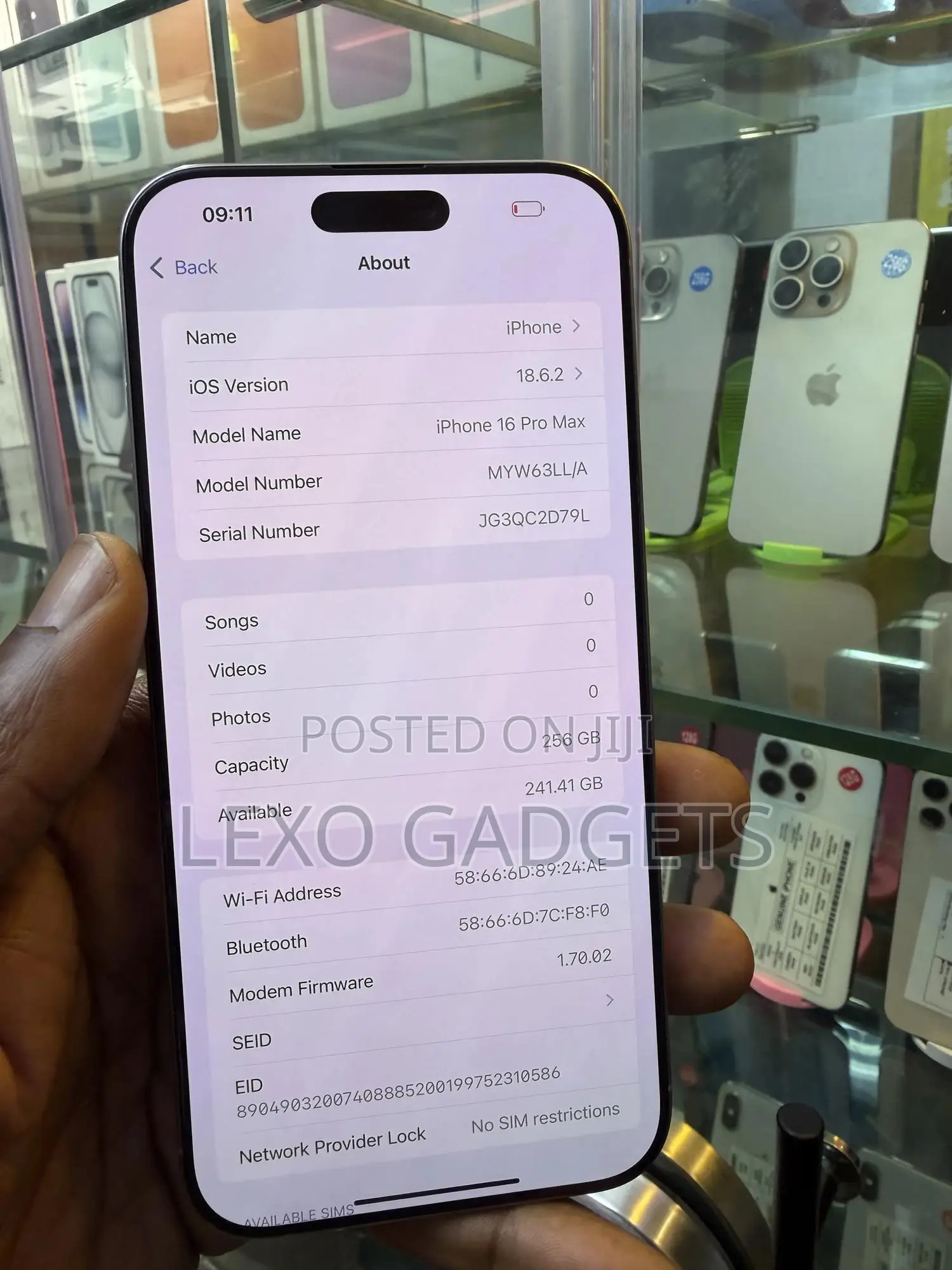 Apple iPhone 16 Pro Max 256 GB Silver