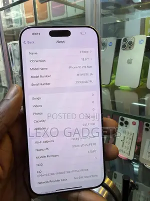 Apple iPhone 16 Pro Max 256 GB Silver