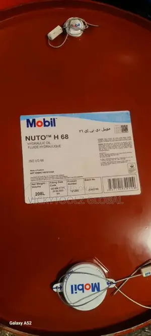 Mobil Nuto H 68 Hydraulic Oil (208l) Iso Vg 68 Drum