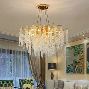 Rice Shape Crystal Chandelier Light